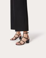 ROCKSTUD CALFSKIN ANKLE STRAP SANDAL 60 MM - Image 3